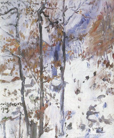 Walchensee, Schneelandschaft von Lovis Corinth